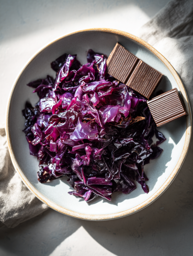 German Red Cabbage with Dark Chocolate